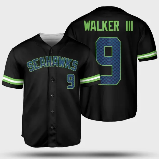 Discover Kenneth Walker III #9 Name and Number Fans Shirt - Black