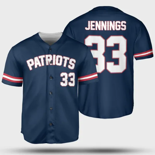 Discover Anfernee Jennings #33 Name and Number Fans Shirt - Navy