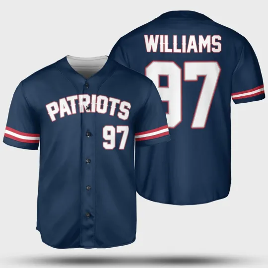 Discover Milton Williams #97 Name and Number Fans Shirt - Navy