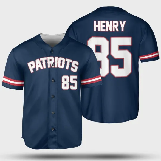 Discover Hunter Henry #85 Name and Number Fans Shirt - Navy