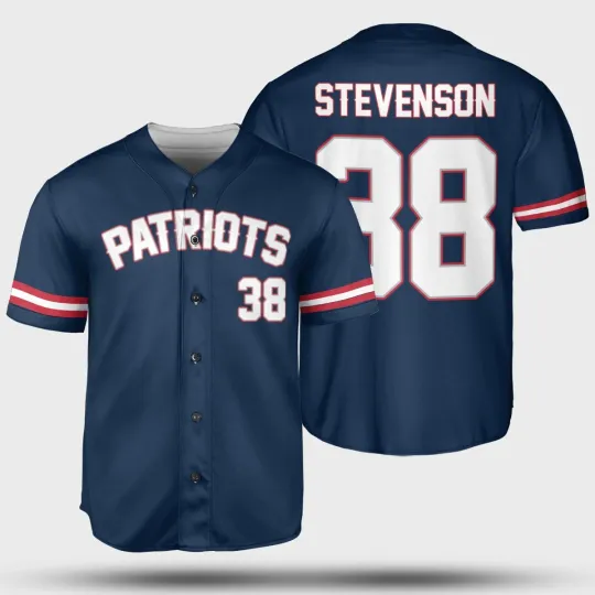 Discover Rhamondre Stevenson #38 Name and Number Fans Shirt - Navy