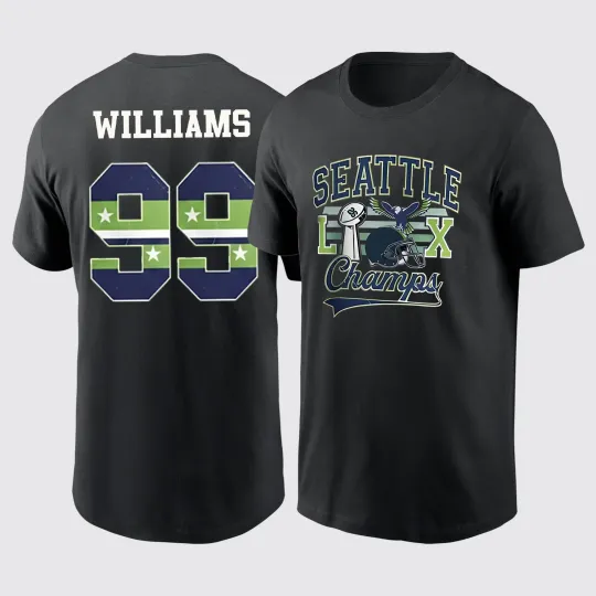 Discover Leonard Williams #99 Seattle Seahawks Champs Name and Number