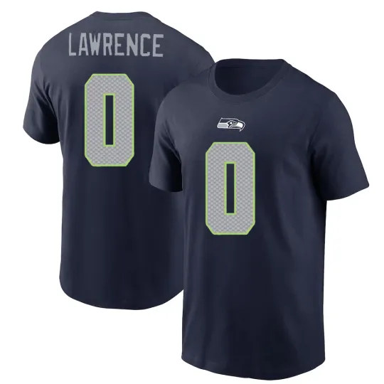 DeMarcus Lawrence #0 Seattle Seahawks Name and Number