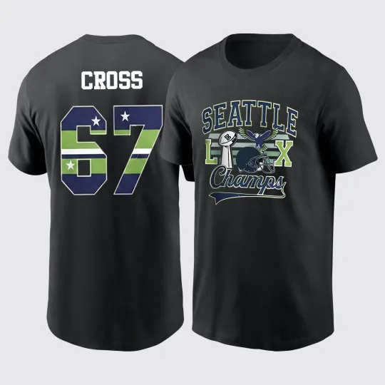 Discover Charles Cross #67 Seattle Seahawks Champs Name and Number