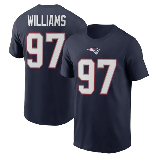 Discover Milton Williams #97 New England Patriots Name and Number