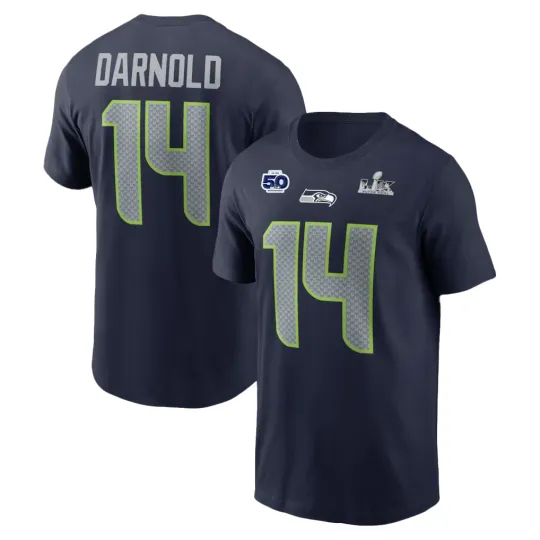 Discover Sam Darnold #14 Seattle Seahawks Name and Number