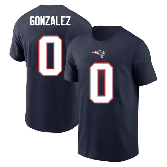 Discover Christian Gonzalez #0 New England Patriots Name and Number