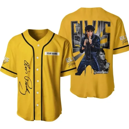 Discover Elvis Presley Rock Baseball Jersey 3D Size S-5XL mr730