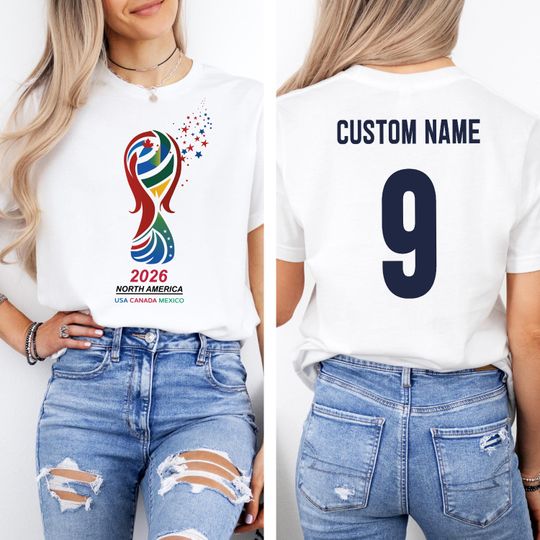 Discover Custom 2026 World Cup USA  T-Shirt, Political Soccer Fan Tee