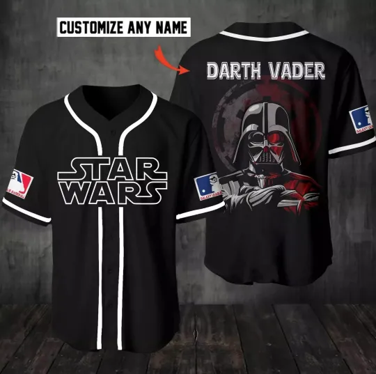 Discover Personalized Love Star Wars Darth Vader 3D Baseball Jersey Shirt Mother Day Gift