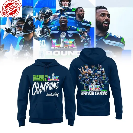 Discover Seattle Seahawks Super Bowl LX Champions 2025-2026 Hoodie Shirts