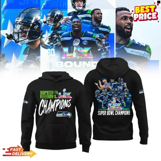 Seattle Seahawks 2025-2026 Super Bowl LX Champions Hoodie