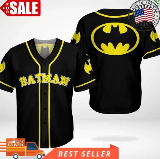 Batman Dark Knight 3D BASEBALL JERSEY SHIRT US SIZE ALL OVER PRINT BEST PRICE