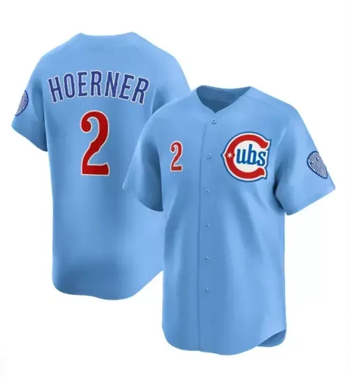 Discover Collection Men's Nico Hoerner Blue 2024-25 Baseball Jesrey #2 TMB5356