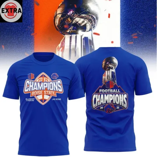Discover Boise State Broncos 2025 Mountain West Champs Football Shirt