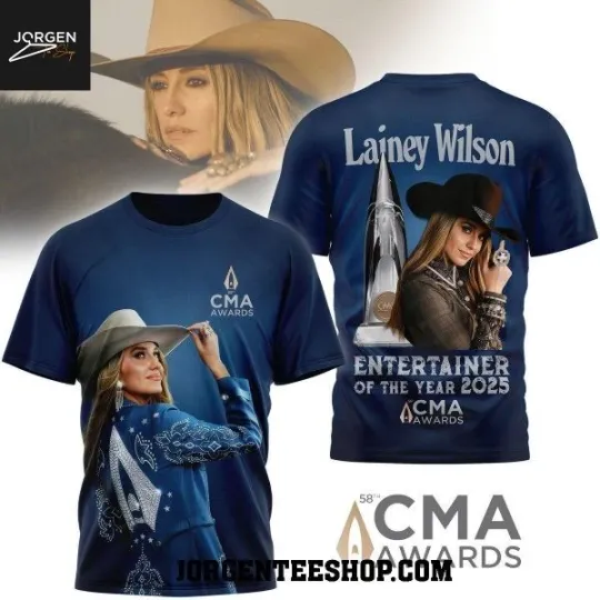 Discover Lainey Wilson 2025 CMA Awards Entertainer Of The Year T-Shirt