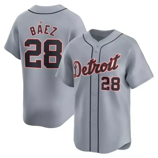 Discover Collection Men's #28 Javier Baez Gray Player Jersey 2