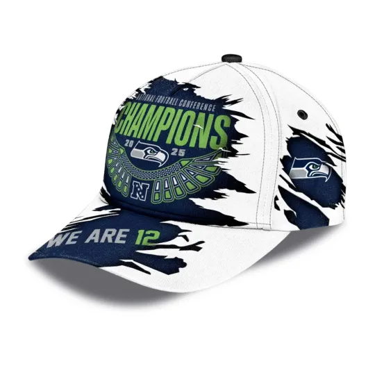 Discover Seattle Seahawks 2026 Benito Bowl Champions AOP Baseball Cap Fan
