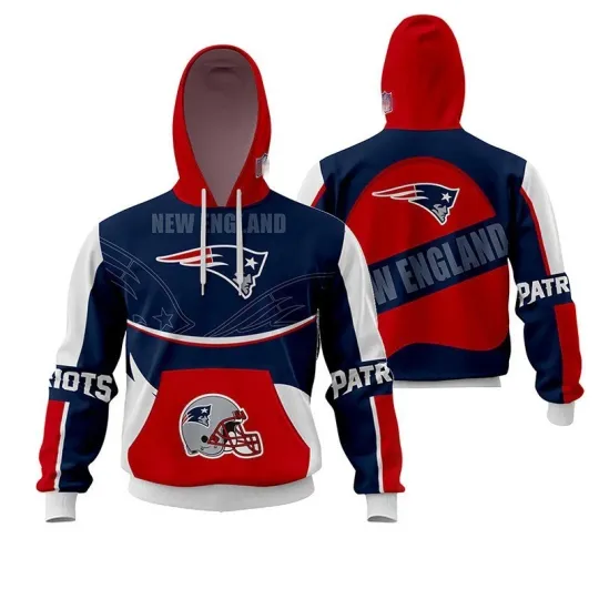 Discover New England Football Patriotss Team Hoodie Lightweight Unisex Adult