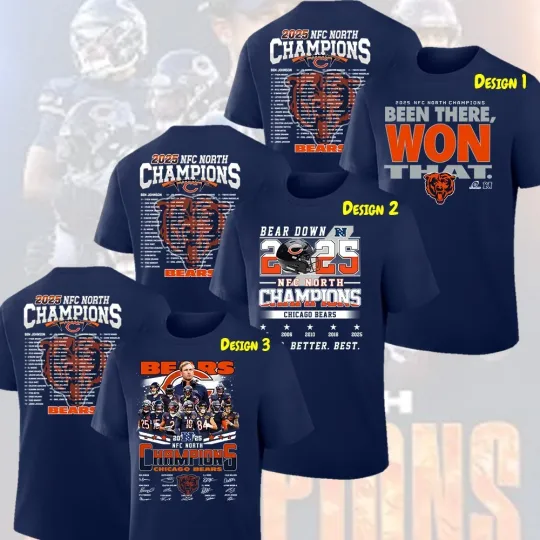 Chicago Bears 2025 NFC North Division Champions Roster Both Side For Fans