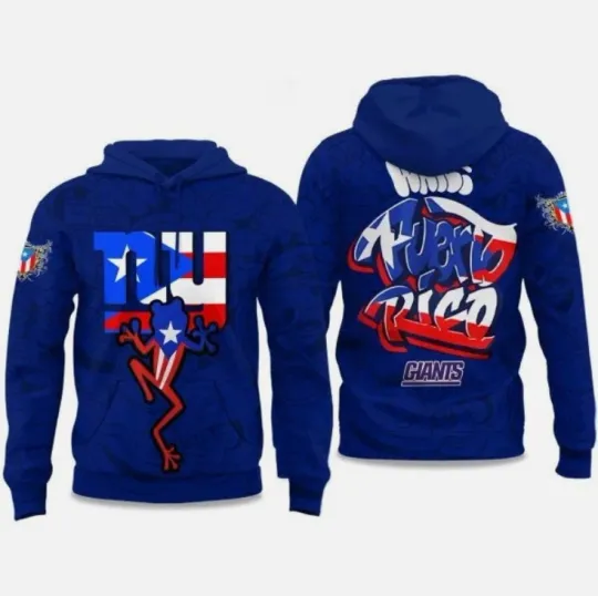 Giants Puerto Rico Heritage 2025 3D Hoodie