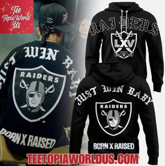 Raiders Born x Raised 2025 Kickoff Hoodie 3D