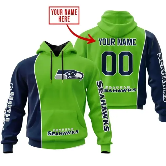 Discover Personalized Seattle Football Team Seahawkss 3D Hoodie