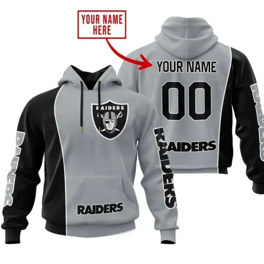 Discover Las Vegas Football Team Raiderss 3D Hoodie, Unisex Adults