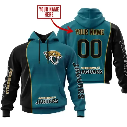 Discover Jacksonville Football Team Jaguarss 3D Hoodie, Unisex Adults