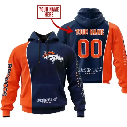 Discover Denver Football Team Broncoss 3D Hoodie, Unisex Adults