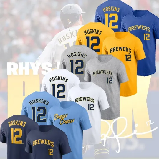 Discover Rhys Hoskins #12 2025 Name & Number Player Gift For Fans Fastship