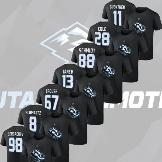 Discover Utah Mammoth Home Breakaway Player Name & Number Full Team Gift