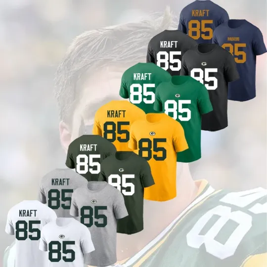Discover Tucker Kraft #85 Green Bay Name & Number Player Gift For Fans