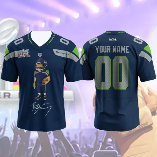 Discover Seattle Seahawks & Bunny Benito Bowl AOP Custom