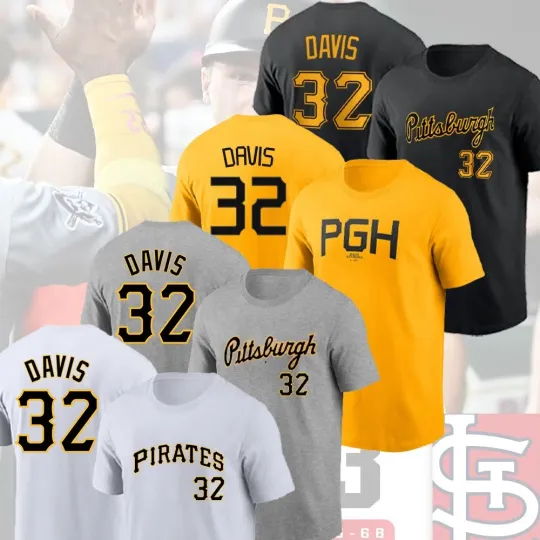 Discover Henry Davis #32 Pittsburgh Pira*tes 2025 Name Number Gift For Fan
