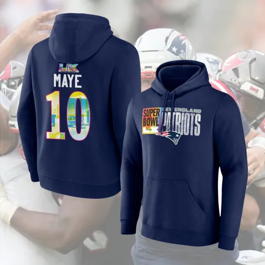 Drake #10 Maye New England Benito Bowl Hoodie Gift Fan