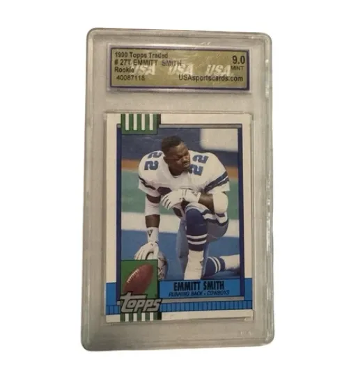 Discover EMMITT SMITH 1990 TOPPS TRADED RC USA 9 - #TT27 ROOKIE MINT  DALLAS COWBOYS