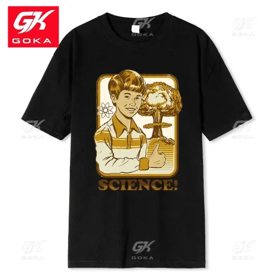 Discover Horror Comic Series Science T-Shirt  Fashion Summer Street Loose Tops Casual Men Clothes Vintage Tees Unisex T-Shirts