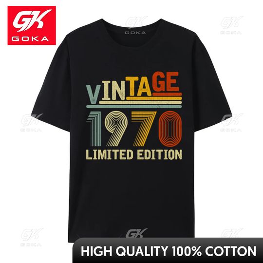 Discover Vintage Limited Edition 1970 Men Mens Discount Tees T Shirts Europe Plus Size Tops T Shirt Camisas Basicas Hombre