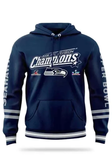 Discover Seahawkss 2026 Division Champions Hoodie
