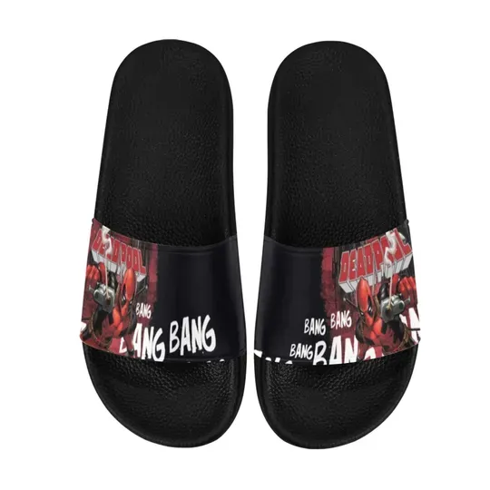 Deadpool Slide Sandals, Gift for Boyfriend or Girlfriend, Birthday Gift, and Others