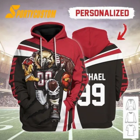 Personalized Atlanta Football Falconss Team Hoodie Lightweight Unisex Adult Gift