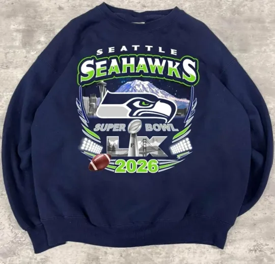 Discover Seattle Seahawks Football Super Bowl Champions 2026 navy sweatshirt VK09088