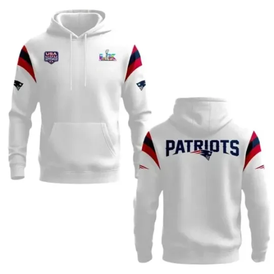 Discover 2026 NE Patriots USA 250 Hoodie