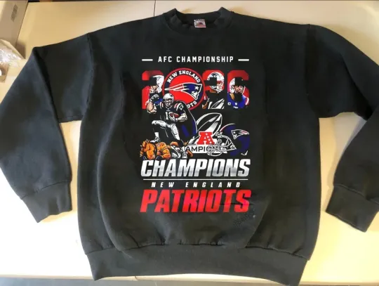 New England Patriots 2026 AFC Championship mascot sweatshirt
