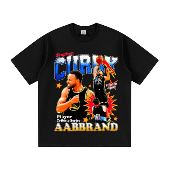 2025 Stephen Curry Print T-shirt Men's and women's fashion trend Comfortable loose  Fashion Streetwear For Sports Fans T-shirt