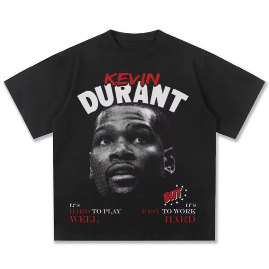 Discover Kevin Durant Basketball Star T Shirt Men Women Cotton Tees Y2k Tops Sports Short Sleeve Brand T-shirts Women Clothing Streetwear