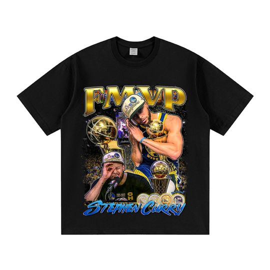 2025 Stephen Curry Print T-shirt Men's and women's fashion trend Comfortable loose 100% cotton round neck short-sleeved T-shirt