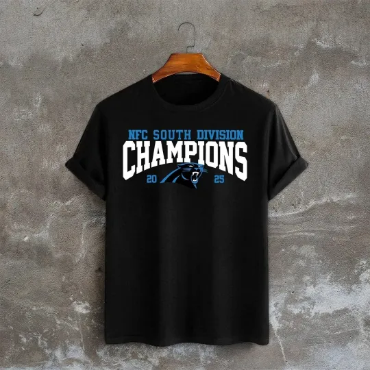 Carolina Panthers NFC South Champions 2025 T-Shirt
