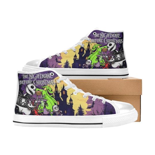 The Nightmare Before Christmas High Top Shoes Sneakers for Men and Women